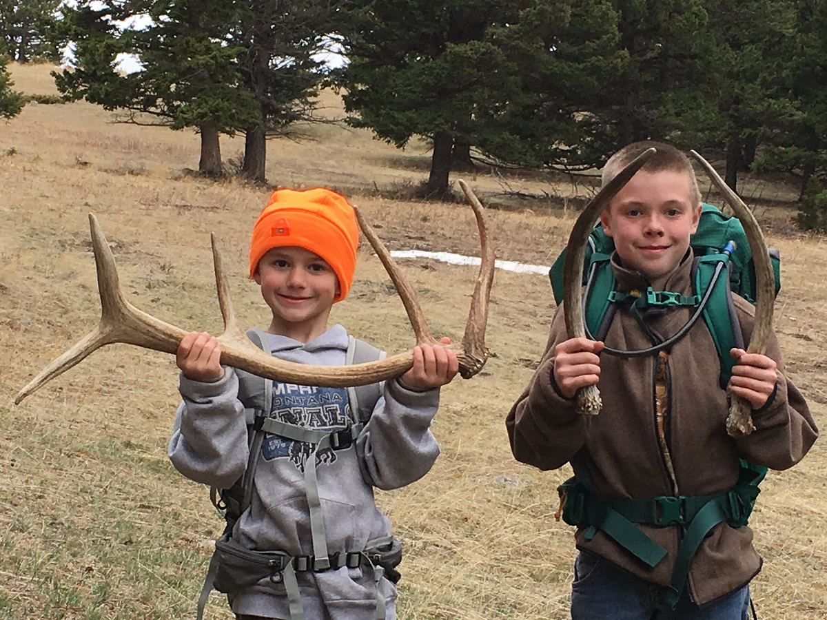 children outdoors, kids outdoors, free range american, shed antler hunting, camping, hiking