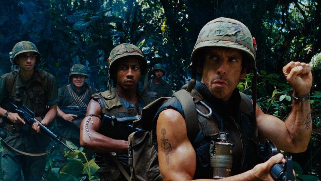Tropic Thunder action movie references