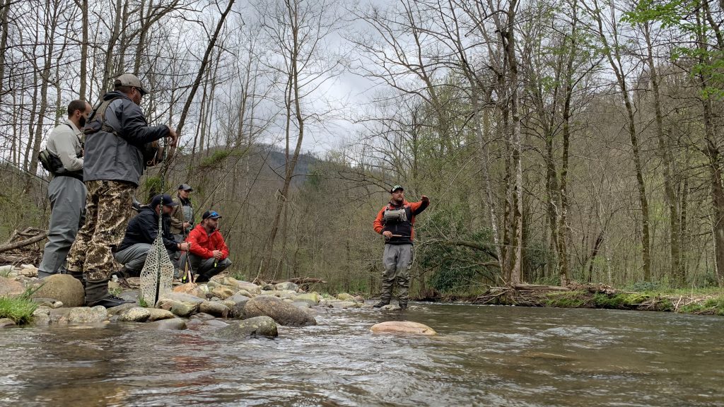 fly fishing with Paul Bourcq