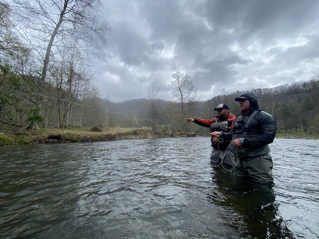 fly fishing with Paul Bourcq