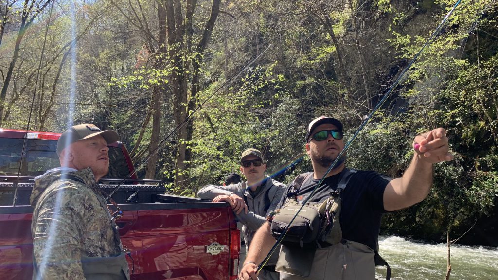 fly fishing with Paul Bourcq