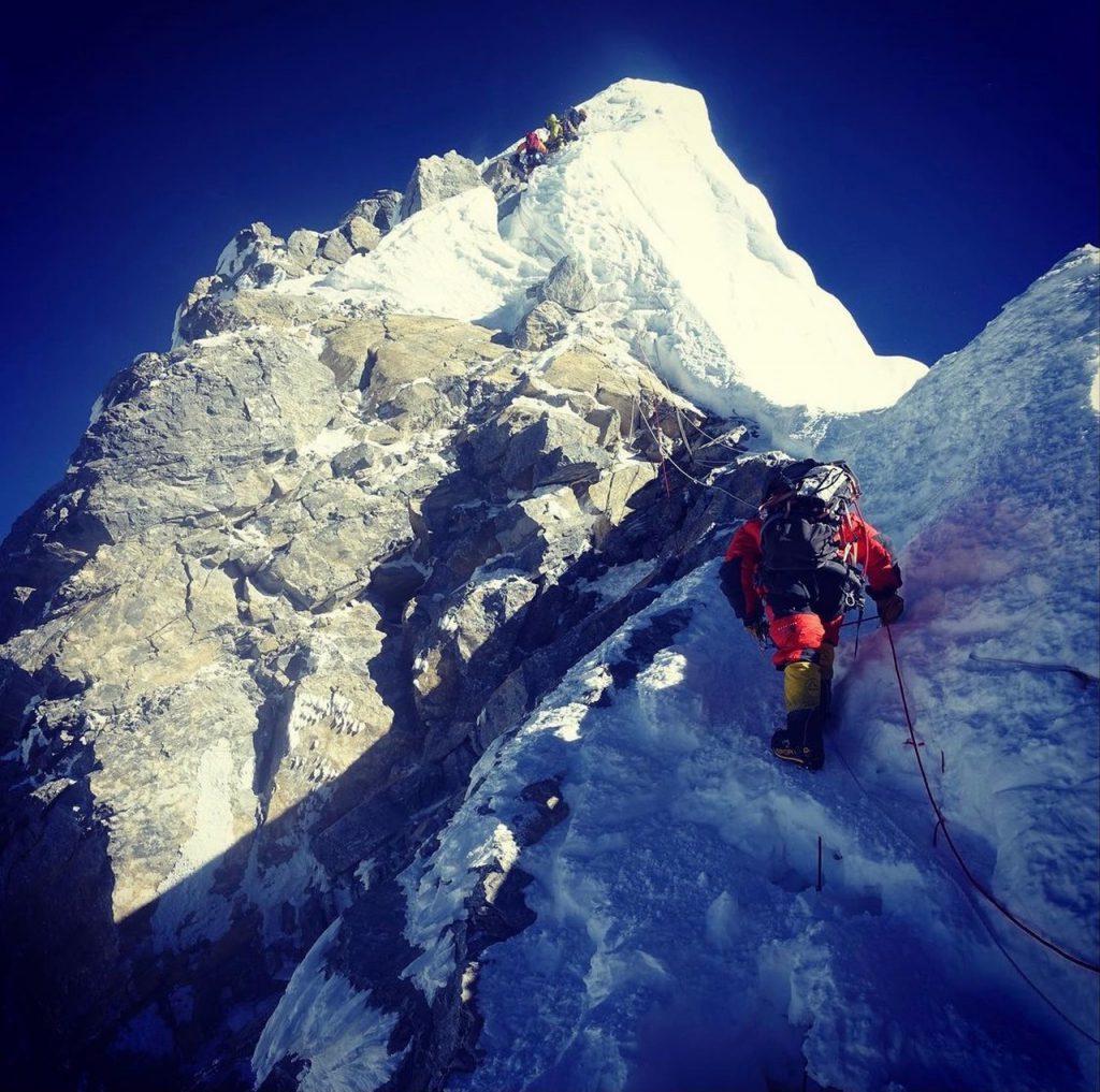 Hilary step on Everest