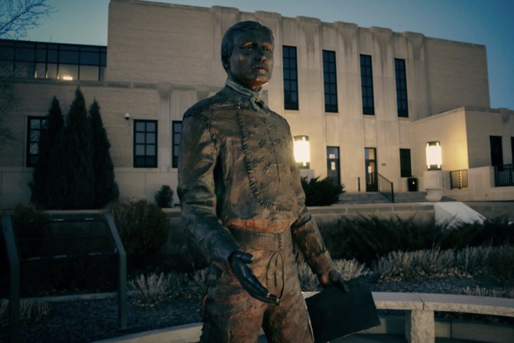 Roosevelt statue in Dickinson, ND