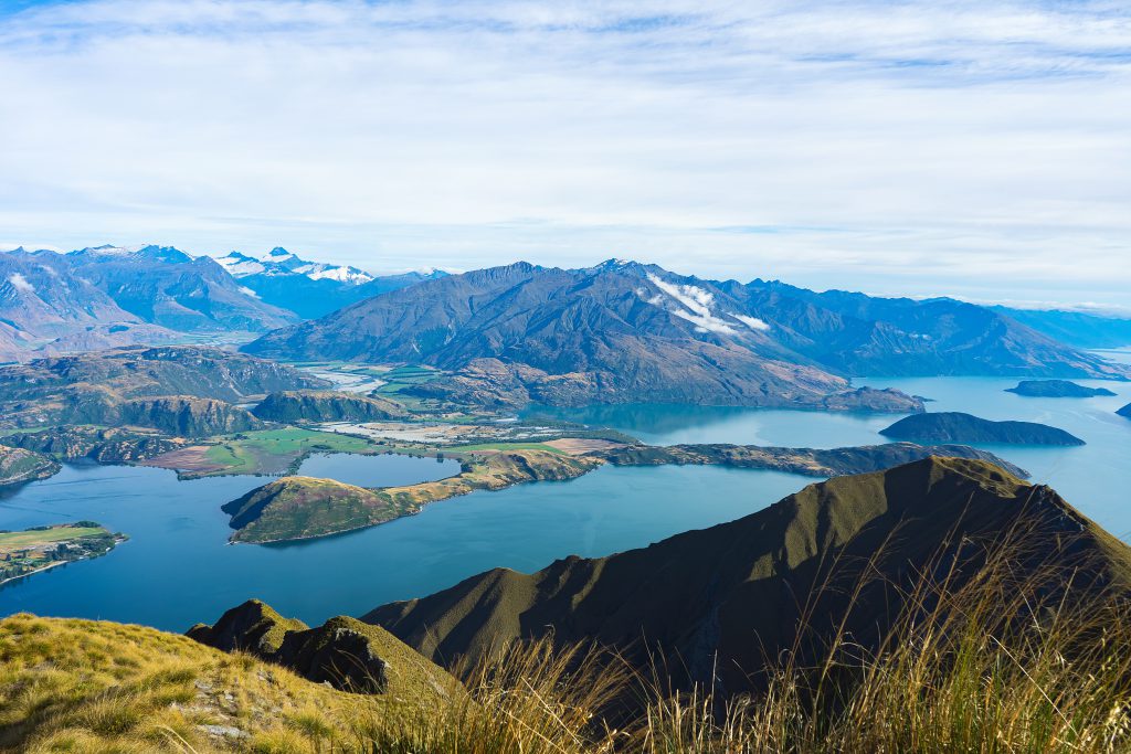 new zealand mountains lakes