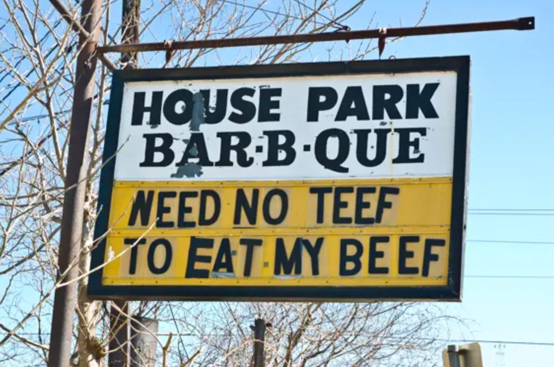 reputable summer barbecue sign
