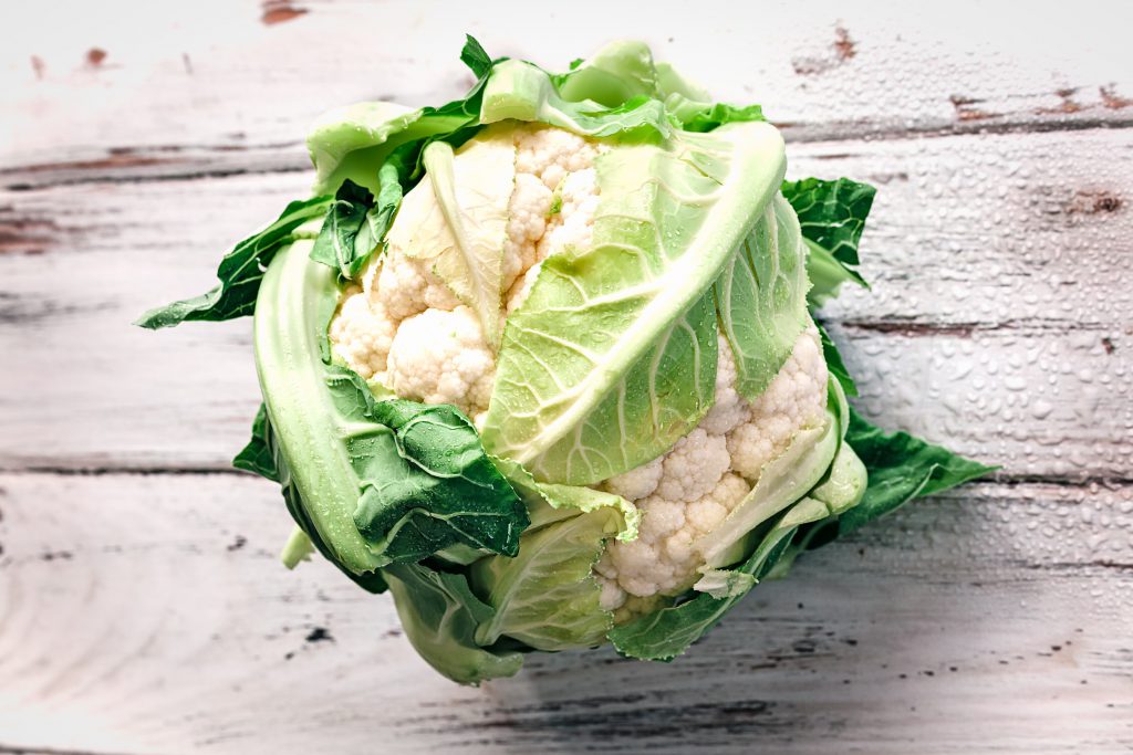 cauliflower from the garden