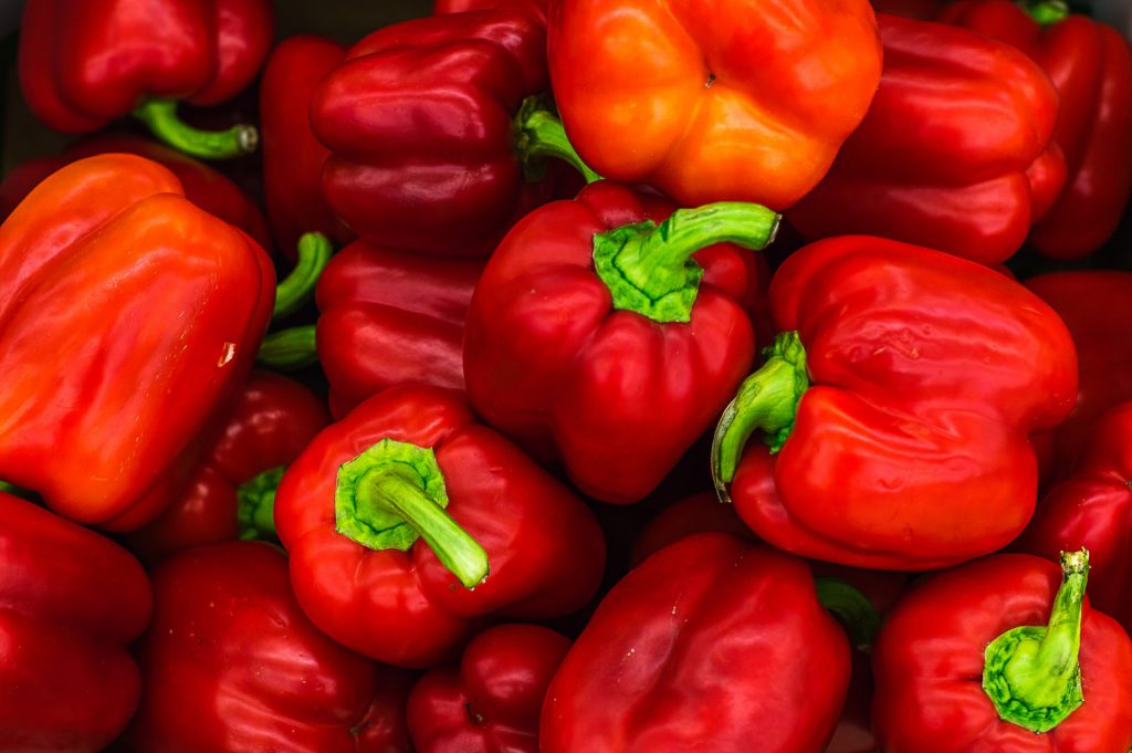 peppers from the vegetable garden