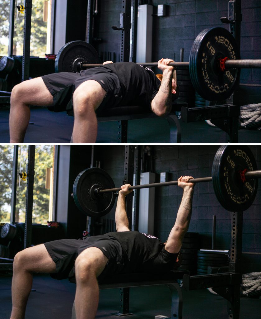 flat bench press upper body strength