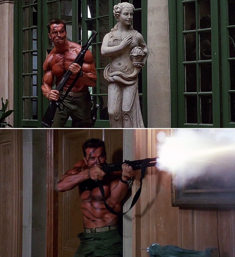 arnold schwarzenegger with remington 870 in commando