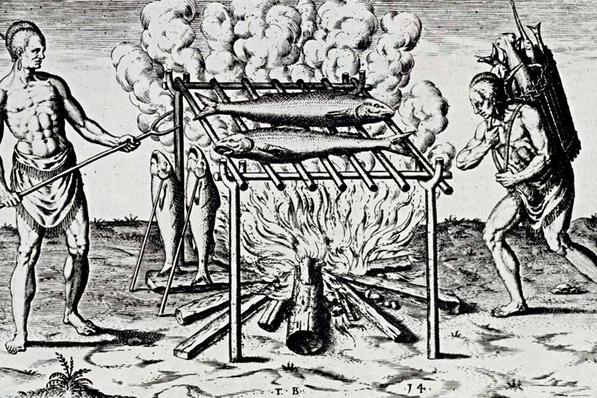 earliest barbecue method
