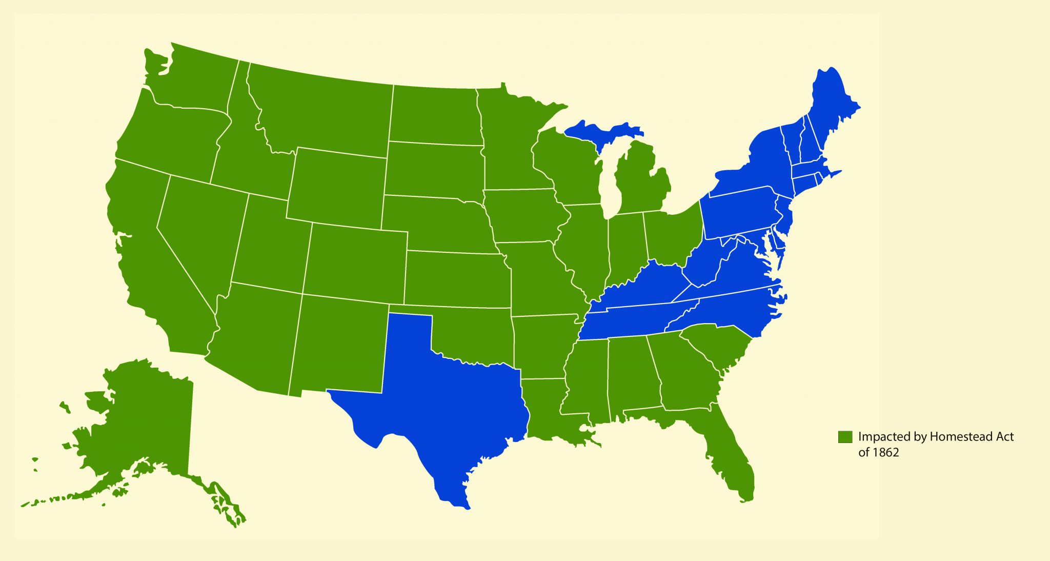 homestead act map