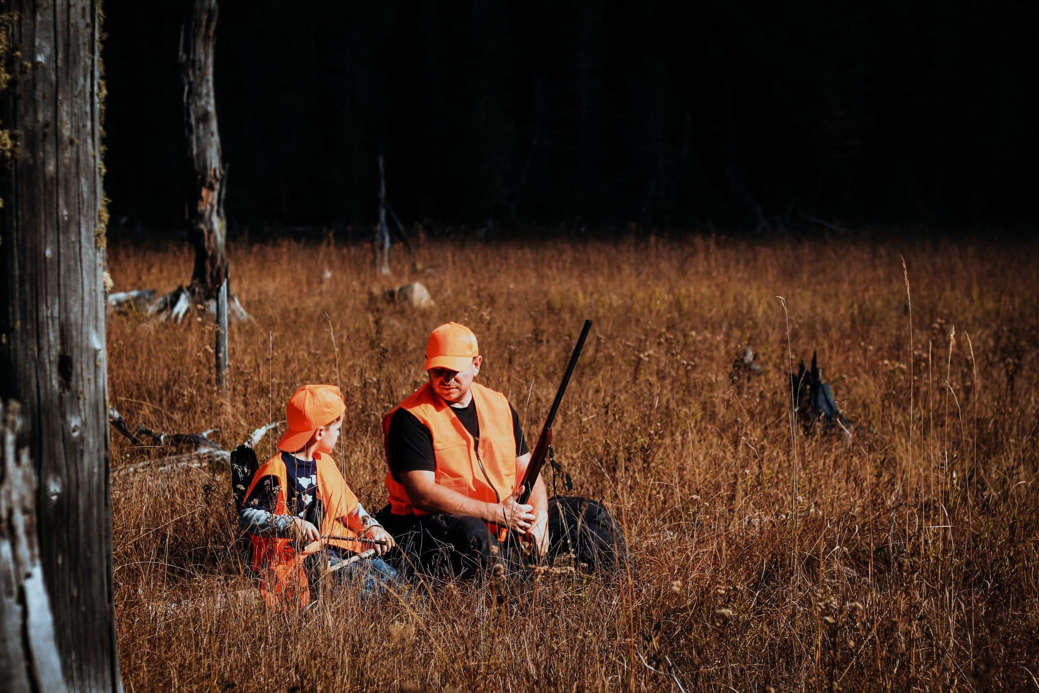 Father and son are hunting ab 2571